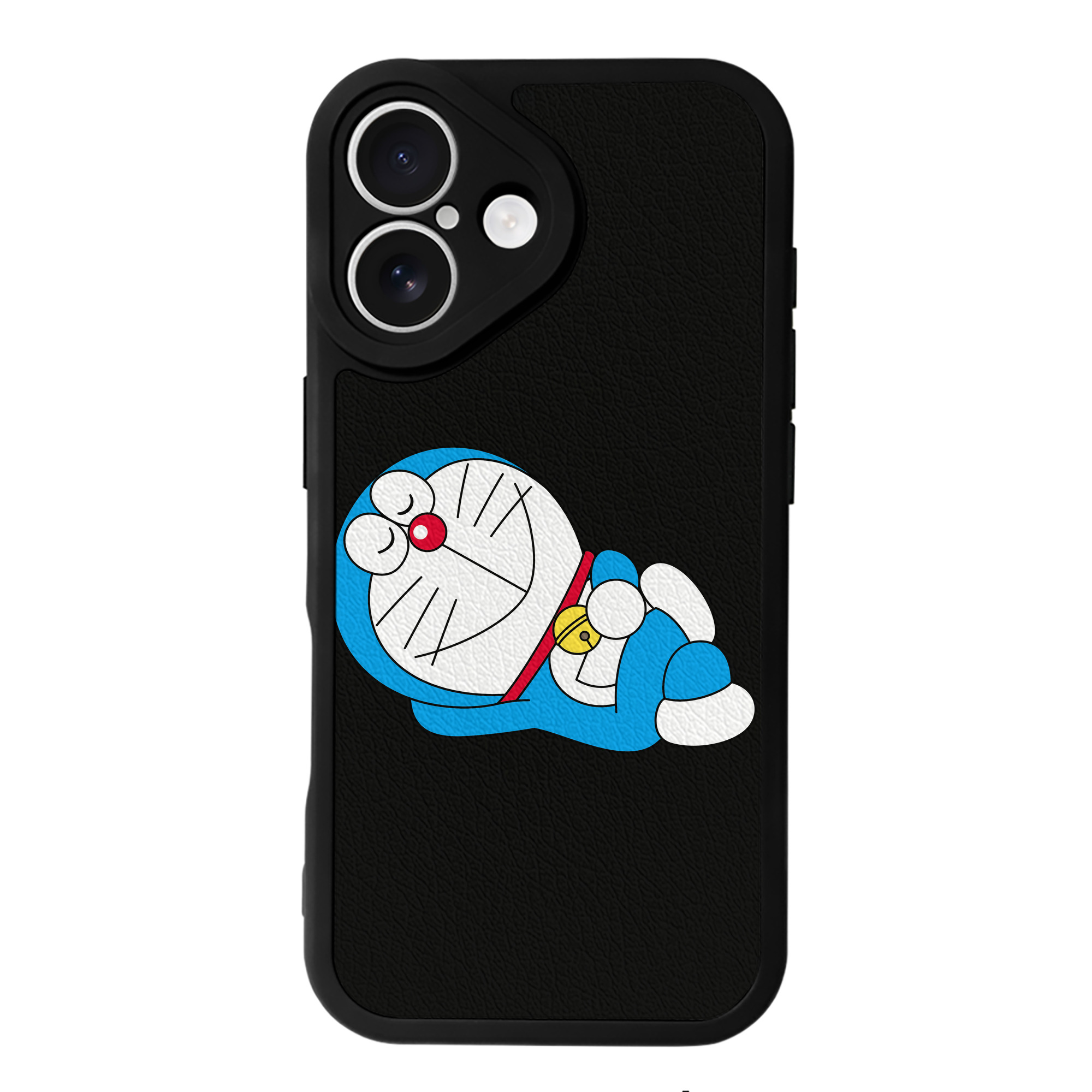 （画像用） ドラえもん Doraemon 【iPhone 16シリーズ対応】シリコンスマホケース（レザー調） 材質：シリコン